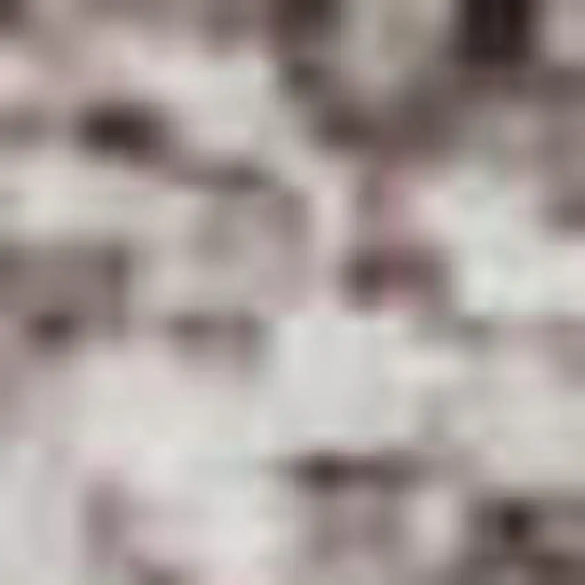 Blush And Gray Abstract Washable Area Rug With UV Protection Photo 1