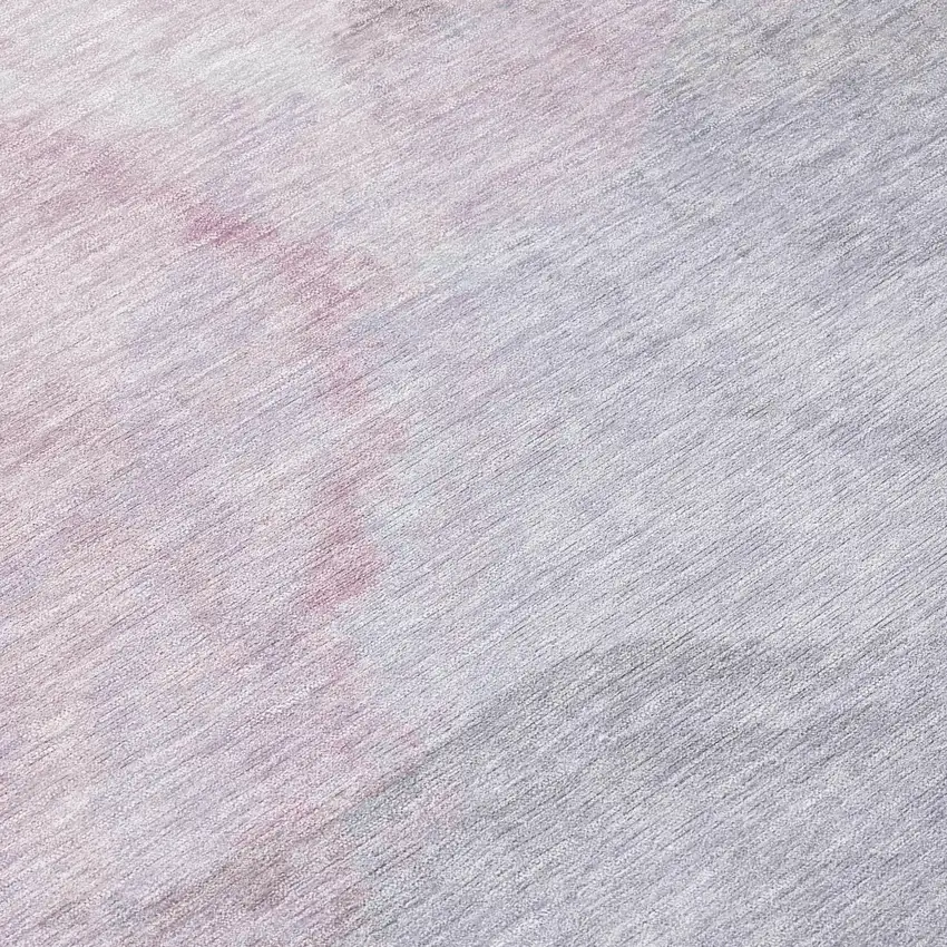 Blush And Gray Abstract Washable Indoor Outdoor Area Rug Photo 9