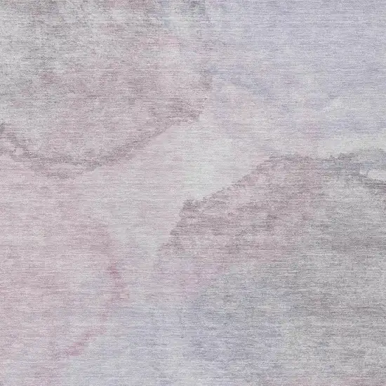 Blush And Gray Abstract Washable Indoor Outdoor Area Rug Photo 2