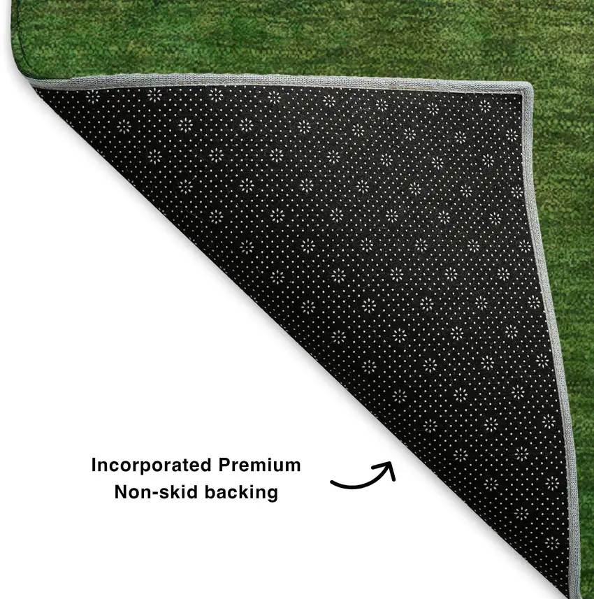 Blush And Green Ombre Washable Area Rug With UV Protection Photo 6