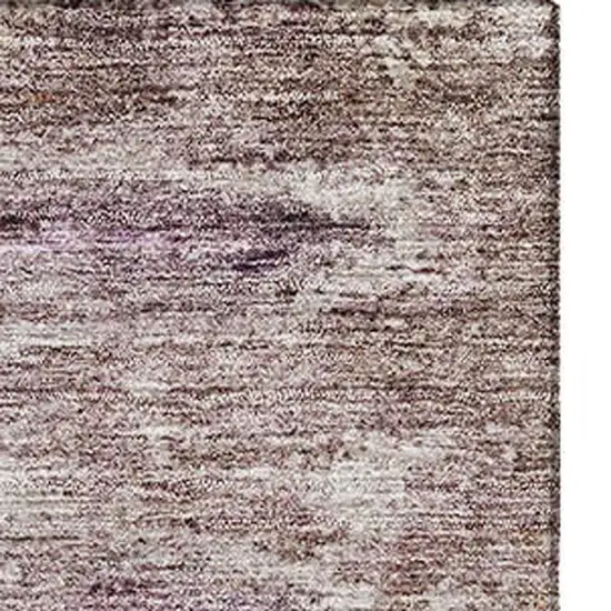 Blush And Ivory Abstract Washable Area Rug With UV Protection Photo 5