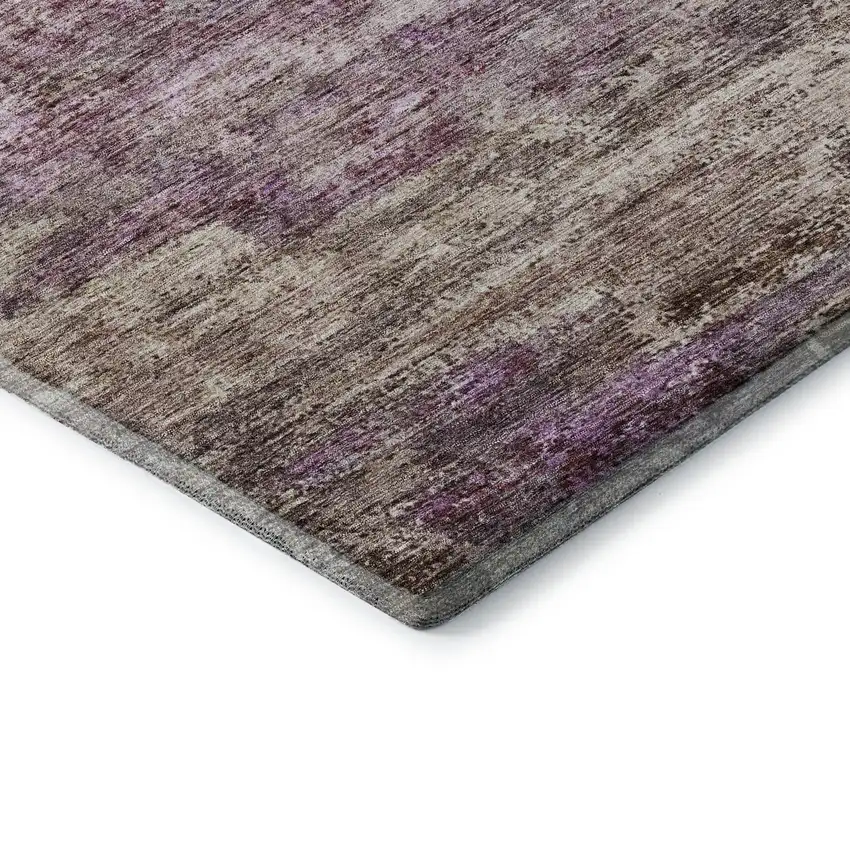 Blush And Ivory Abstract Washable Area Rug With UV Protection Photo 6