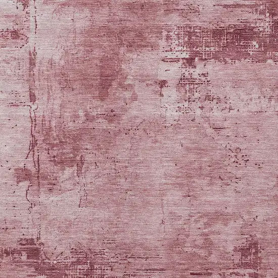 Blush And Ivory Abstract Washable Indoor Outdoor Area Rug Photo 5