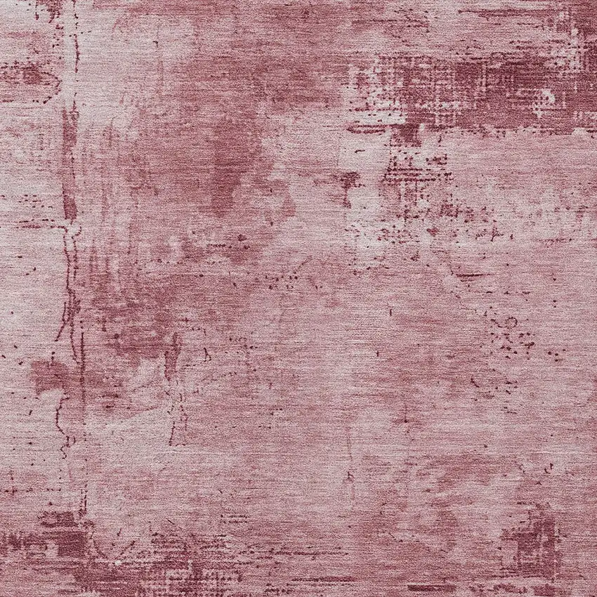 Blush And Ivory Abstract Washable Indoor Outdoor Area Rug Photo 5