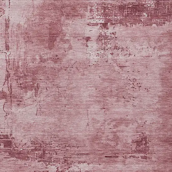 Blush And Ivory Abstract Washable Indoor Outdoor Area Rug Photo 5