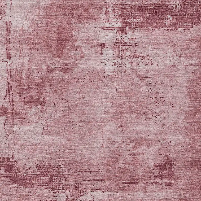 Blush And Ivory Abstract Washable Indoor Outdoor Area Rug Photo 5