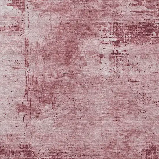Blush And Ivory Abstract Washable Indoor Outdoor Area Rug Photo 5