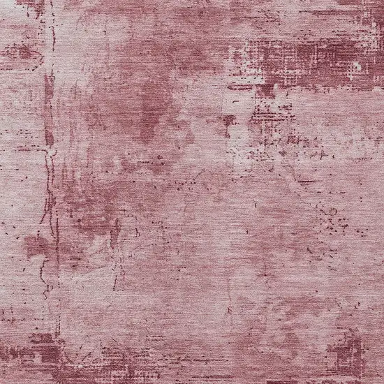 Blush And Ivory Abstract Washable Indoor Outdoor Area Rug Photo 5