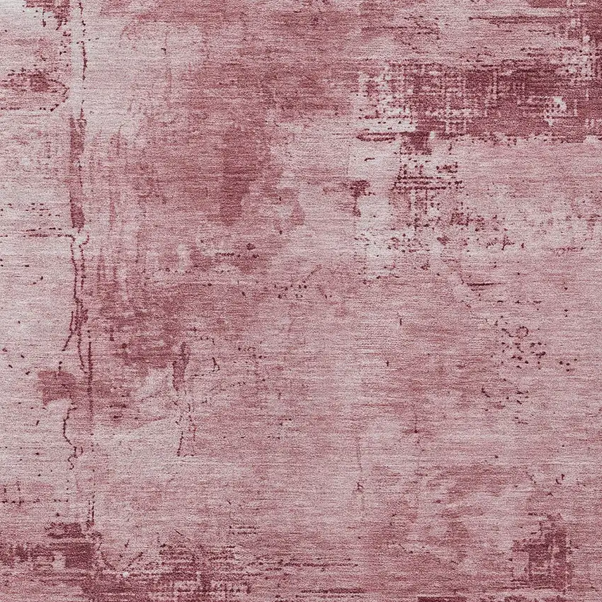 Blush And Ivory Abstract Washable Indoor Outdoor Area Rug Photo 5