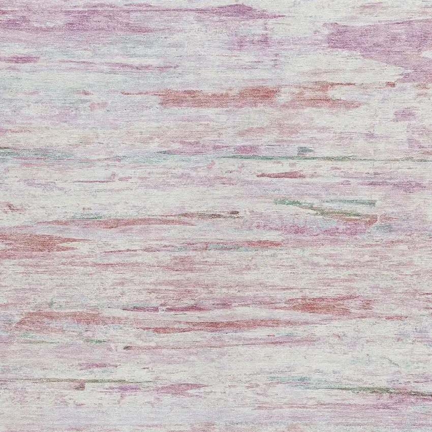 Blush And Ivory Abstract Washable Indoor Outdoor Area Rug Photo 3