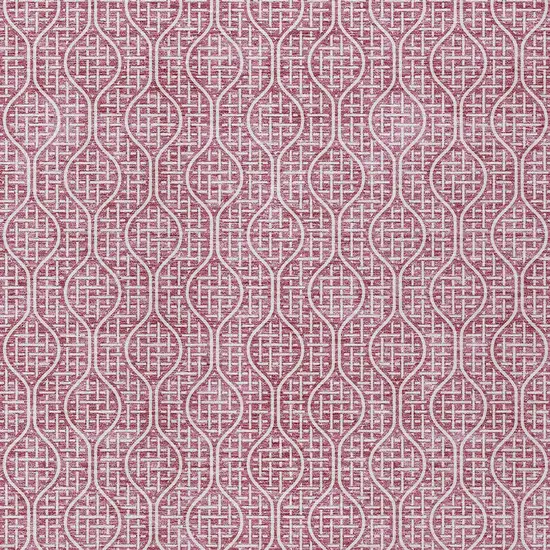 Blush And Ivory Geometric Washable Indoor Outdoor Area Rug Photo 6