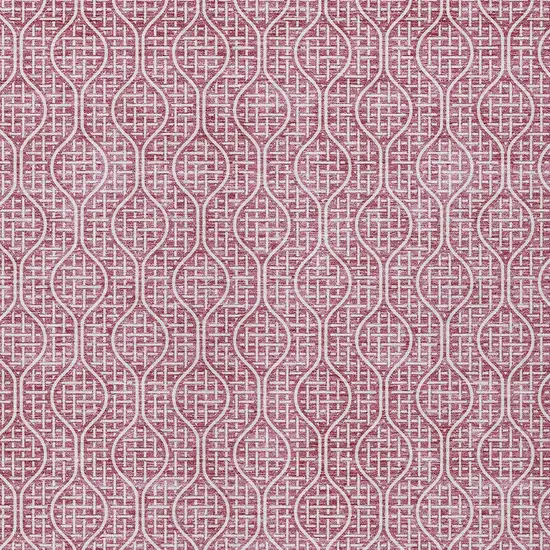 Blush And Ivory Geometric Washable Indoor Outdoor Area Rug Photo 6