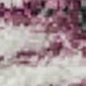 Photo of Blush And Ivory Striped Washable Area Rug With UV Protection