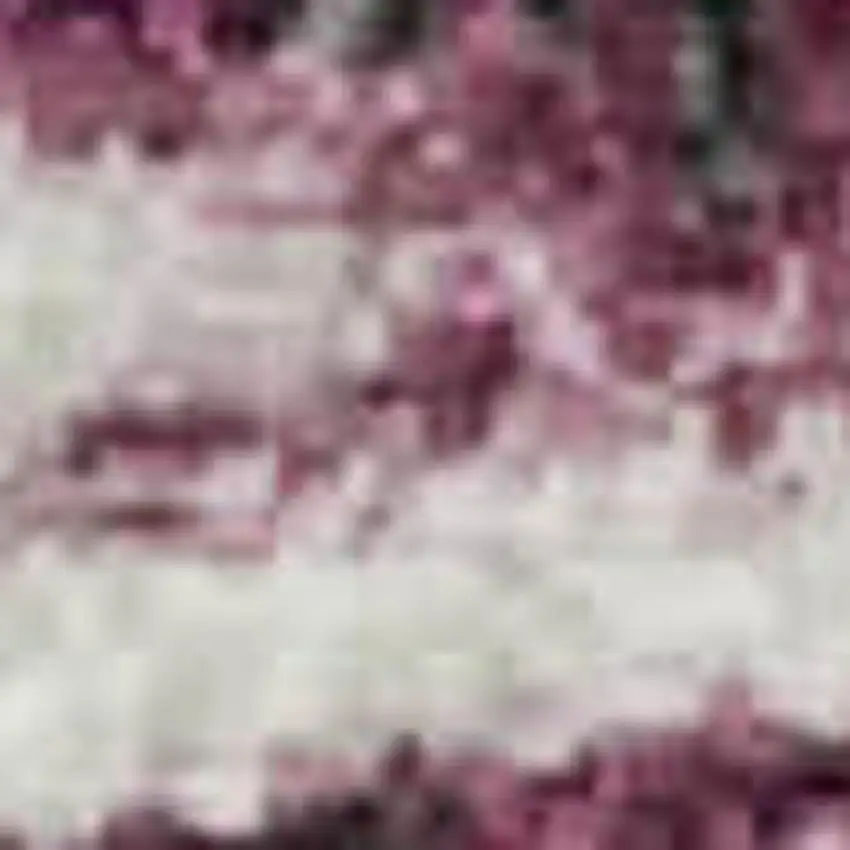 Blush And Ivory Striped Washable Area Rug With UV Protection Photo 1