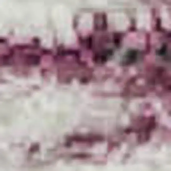 Blush And Ivory Striped Washable Area Rug With UV Protection Photo 1