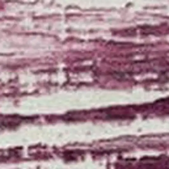 Blush And Ivory Striped Washable Indoor Outdoor Area Rug Photo 3