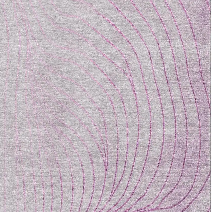 Blush And Linen Abstract Washable Area Rug With UV Protection Photo 3