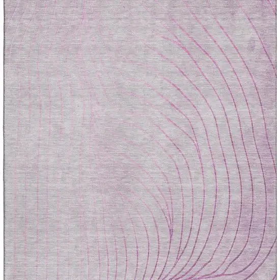 Blush And Linen Abstract Washable Area Rug With UV Protection Photo 4