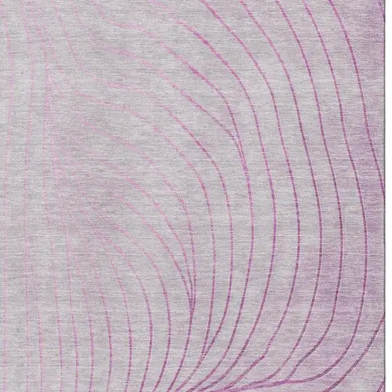 Blush And Linen Abstract Washable Area Rug With UV Protection Photo 3