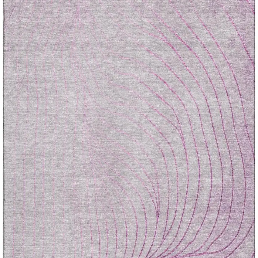 Blush And Linen Abstract Washable Area Rug With UV Protection Photo 4