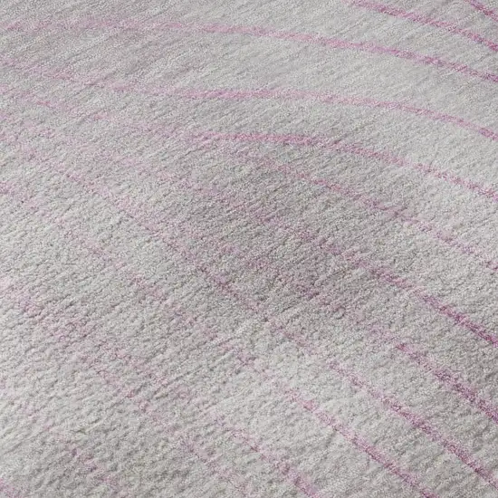 Blush And Linen Abstract Washable Area Rug With UV Protection Photo 8