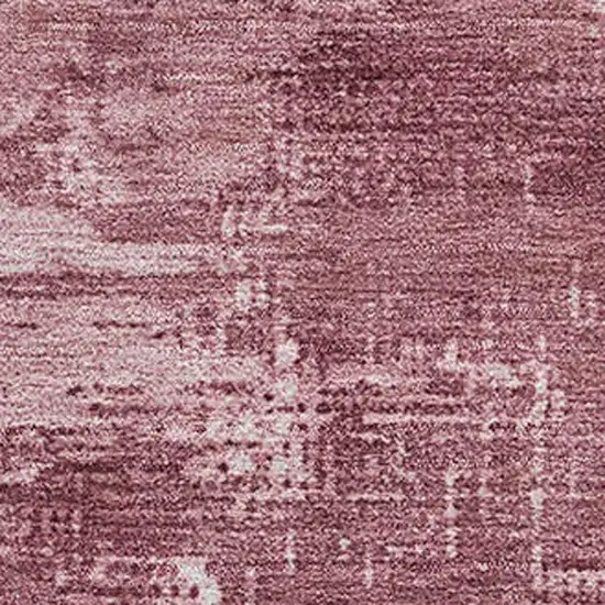 Blush And Mauve Abstract Washable Area Rug With UV Protection Photo 3