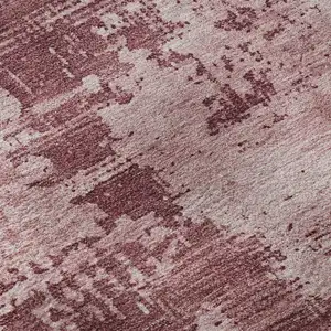 Photo of Blush And Mauve Abstract Washable Area Rug With UV Protection