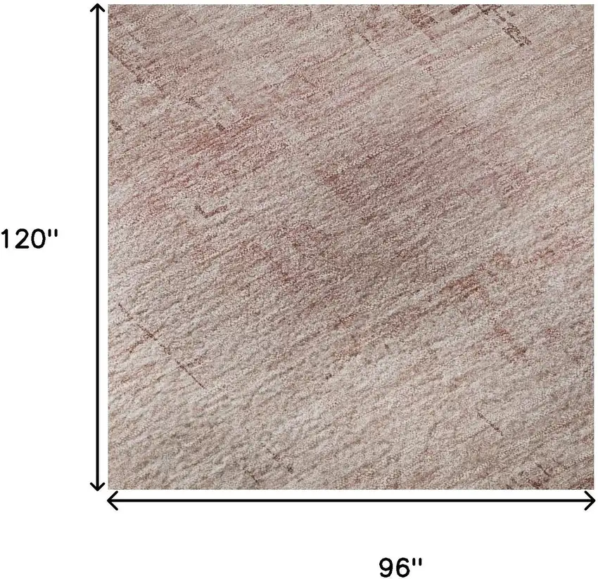 Blush And Mauve Abstract Washable Area Rug With UV Protection Photo 8