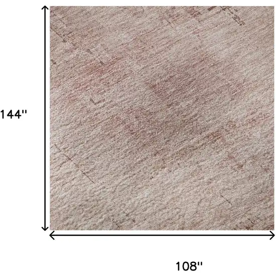 Blush And Mauve Abstract Washable Area Rug With UV Protection Photo 8