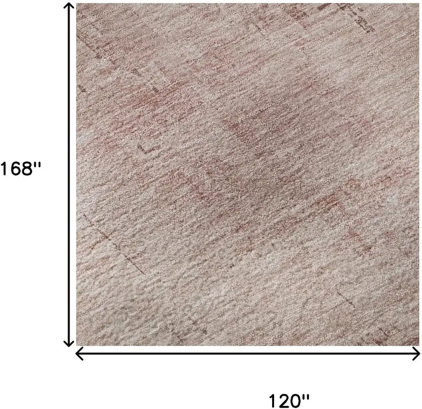 Blush And Mauve Abstract Washable Area Rug With UV Protection Photo 8