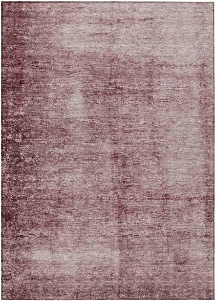 Blush And Mauve Abstract Washable Indoor Outdoor Area Rug Photo 9