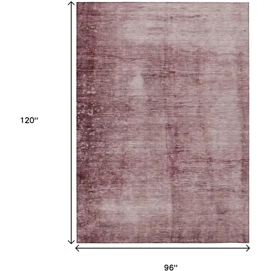 Blush And Mauve Abstract Washable Indoor Outdoor Area Rug Photo 3