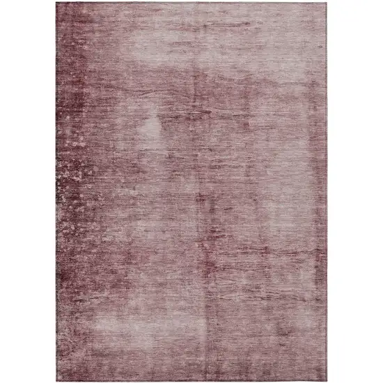 Blush And Mauve Abstract Washable Indoor Outdoor Area Rug Photo 8