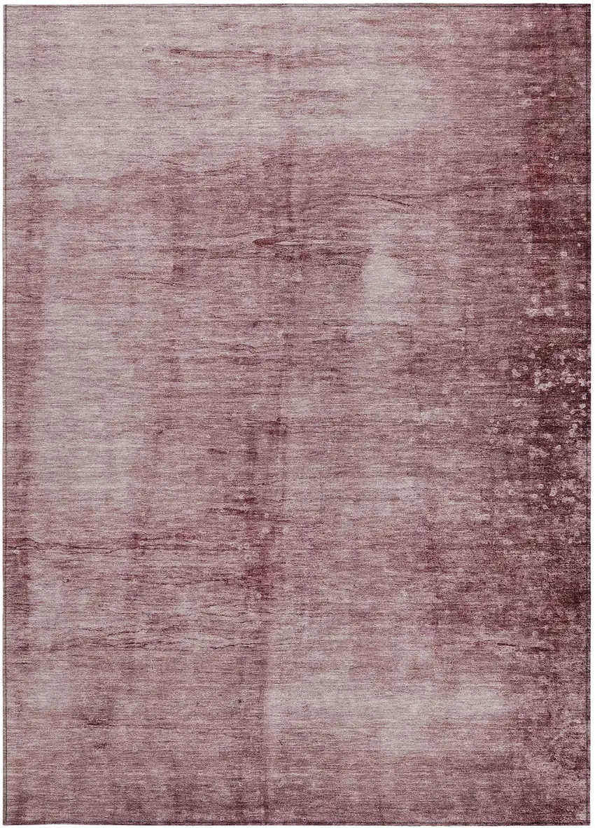 Blush And Mauve Abstract Washable Indoor Outdoor Area Rug Photo 9