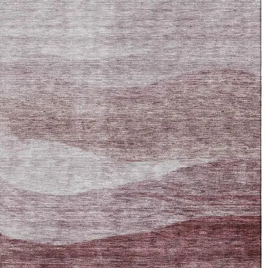 Blush And Pink Abstract Washable Area Rug With UV Protection Photo 5