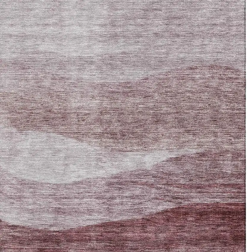 Blush And Pink Abstract Washable Area Rug With UV Protection Photo 5