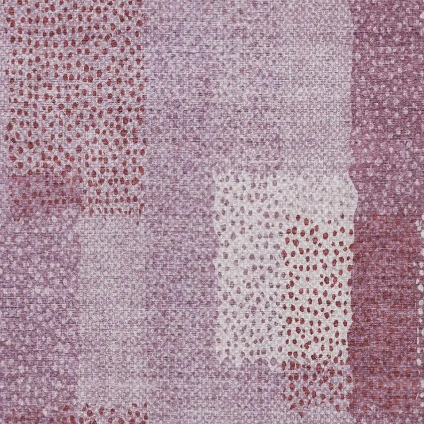 Blush And Pink Abstract Washable Indoor Outdoor Area Rug Photo 4