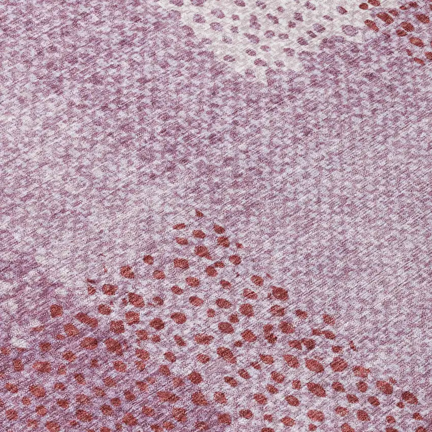 Blush And Pink Abstract Washable Indoor Outdoor Area Rug Photo 9