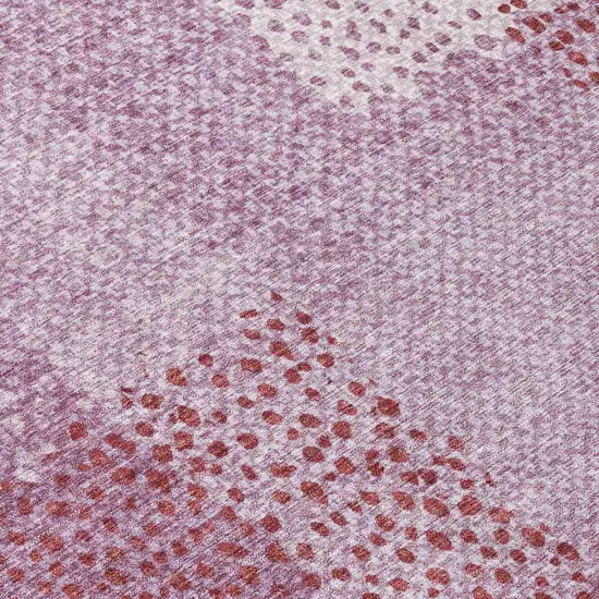 Blush And Pink Abstract Washable Indoor Outdoor Area Rug Photo 9