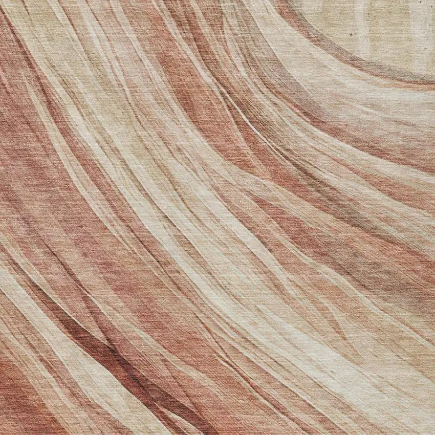 Blush And Pink Abstract Washable Indoor Outdoor Area Rug Photo 8