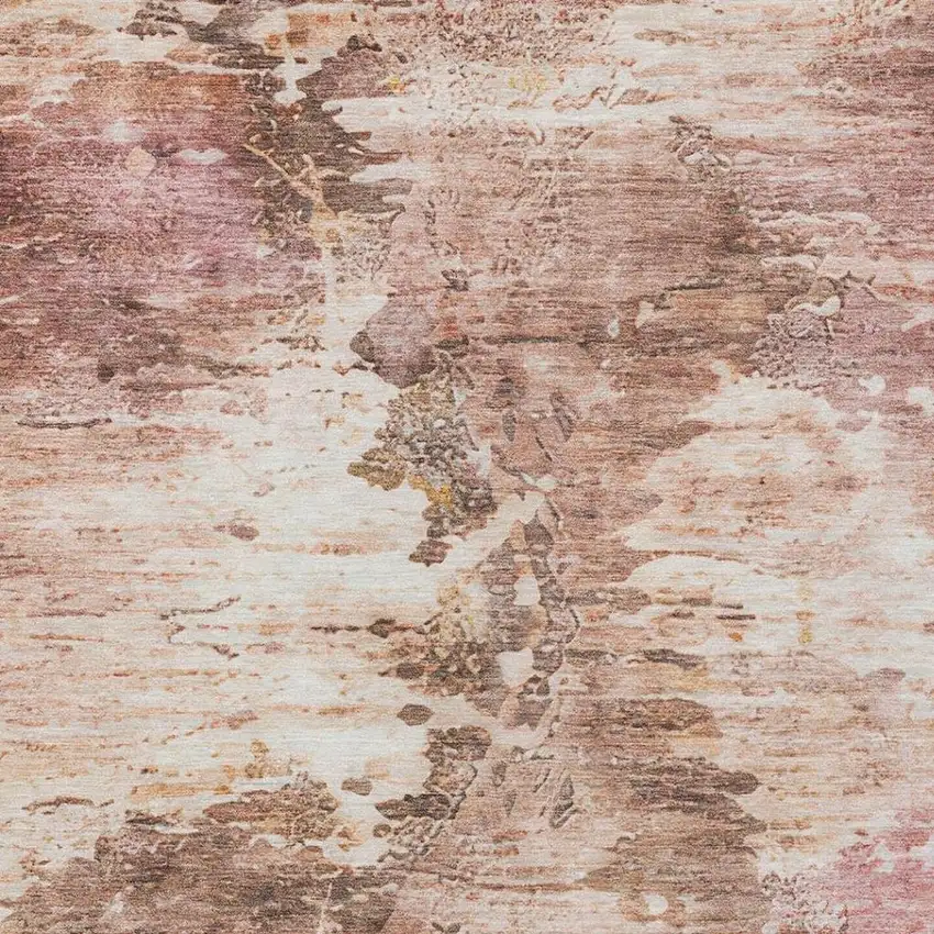 Blush And Pink Abstract Washable Indoor Outdoor Area Rug Photo 7