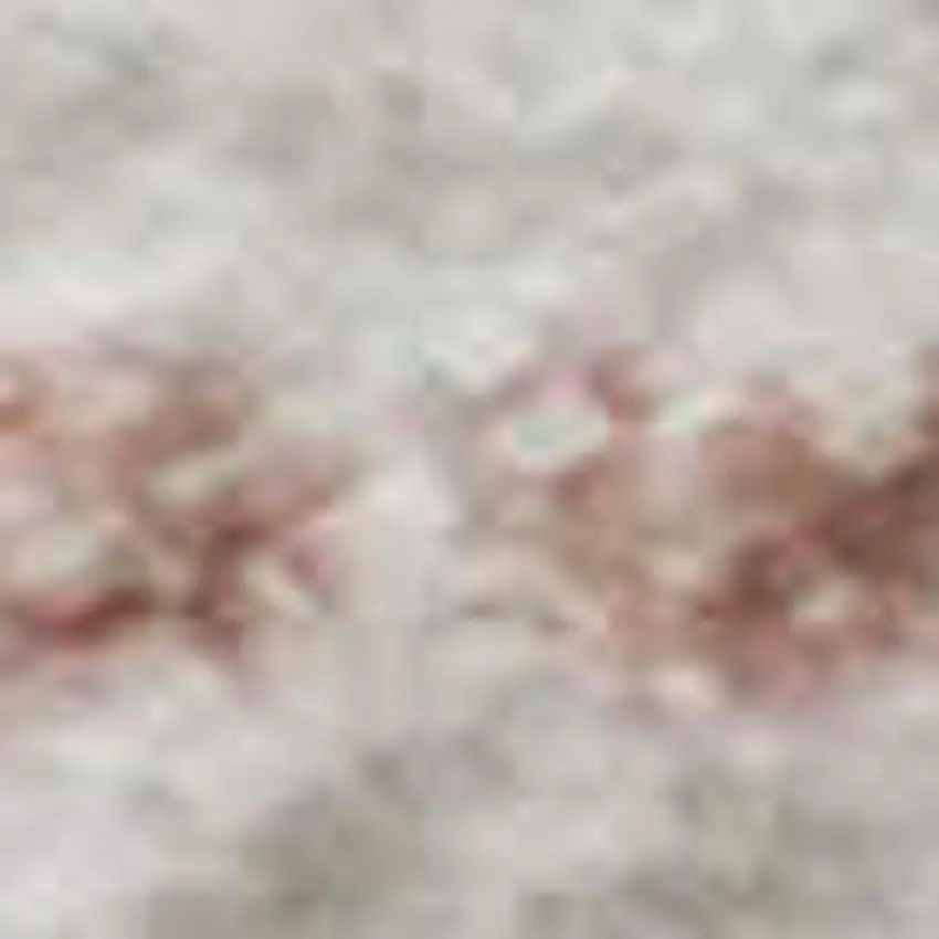 Blush And Pink Geometric Washable Area Rug With UV Protection Photo 4