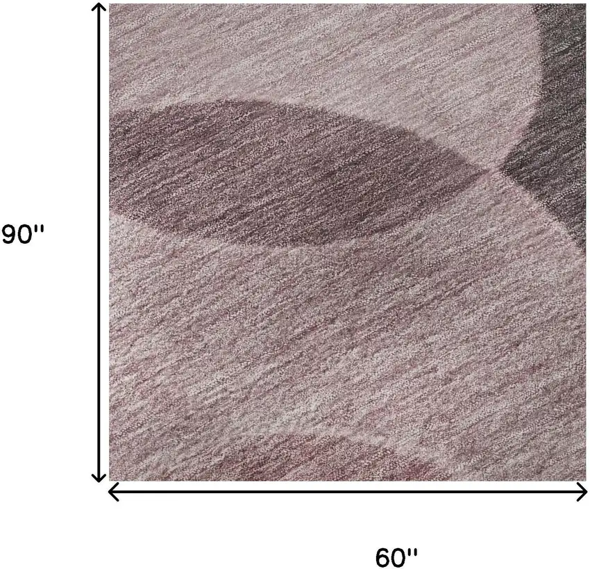 Blush And Pink Geometric Washable Area Rug With UV Protection Photo 8