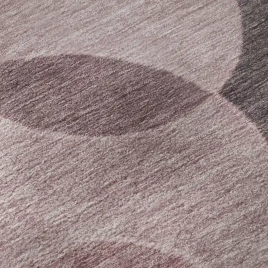 Blush And Pink Geometric Washable Area Rug With UV Protection Photo 1