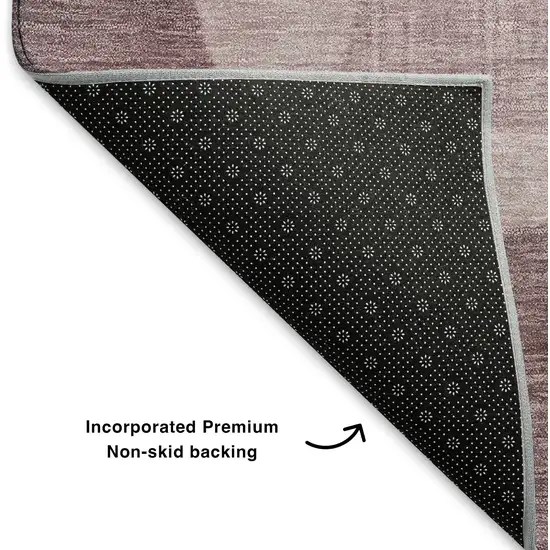 Blush And Pink Geometric Washable Area Rug With UV Protection Photo 5