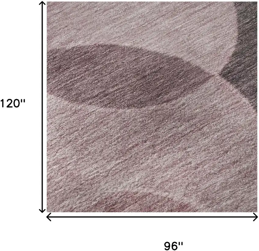 Blush And Pink Geometric Washable Area Rug With UV Protection Photo 8