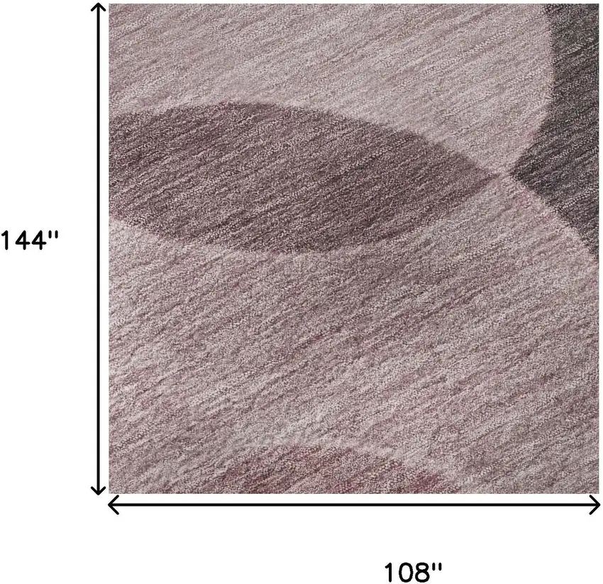 Blush And Pink Geometric Washable Area Rug With UV Protection Photo 9