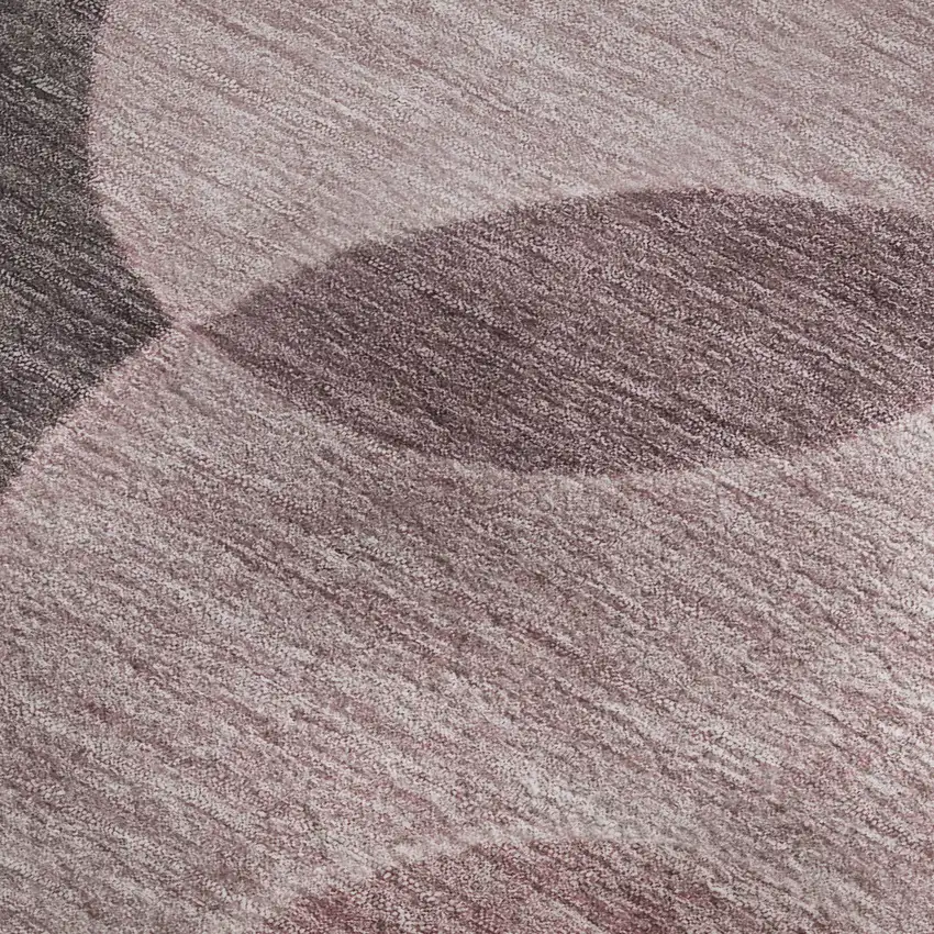 Blush And Pink Geometric Washable Area Rug With UV Protection Photo 2