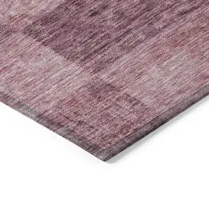 Photo of Blush And Pink Geometric Washable Indoor Outdoor Area Rug