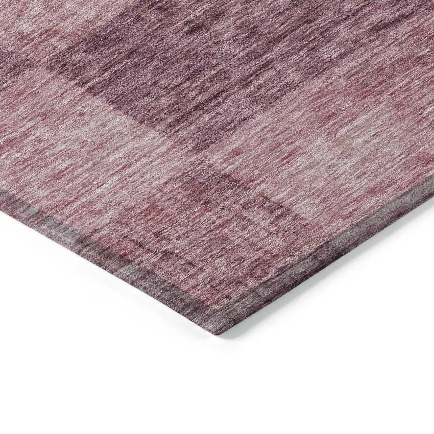 Blush And Pink Geometric Washable Indoor Outdoor Area Rug Photo 4